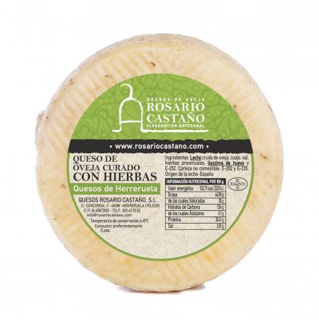 Queijo de ovelha curado com ervas provençais