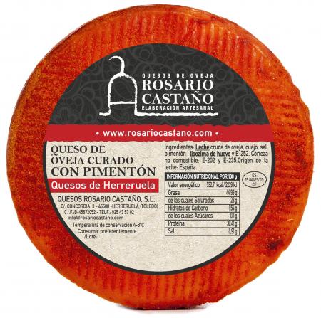 Queijo de ovelha curado com páprica